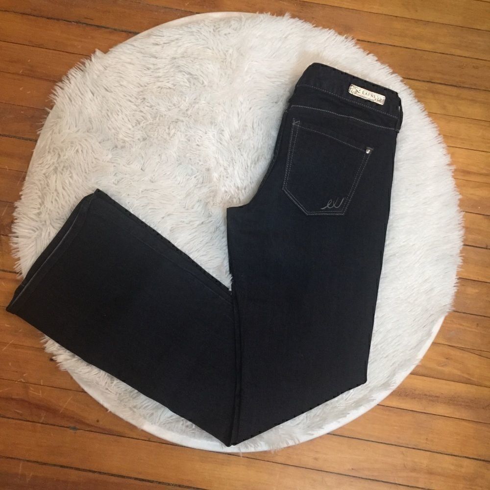Express distressed bootcut stretch Jeans TALL - Picture 3 of 8